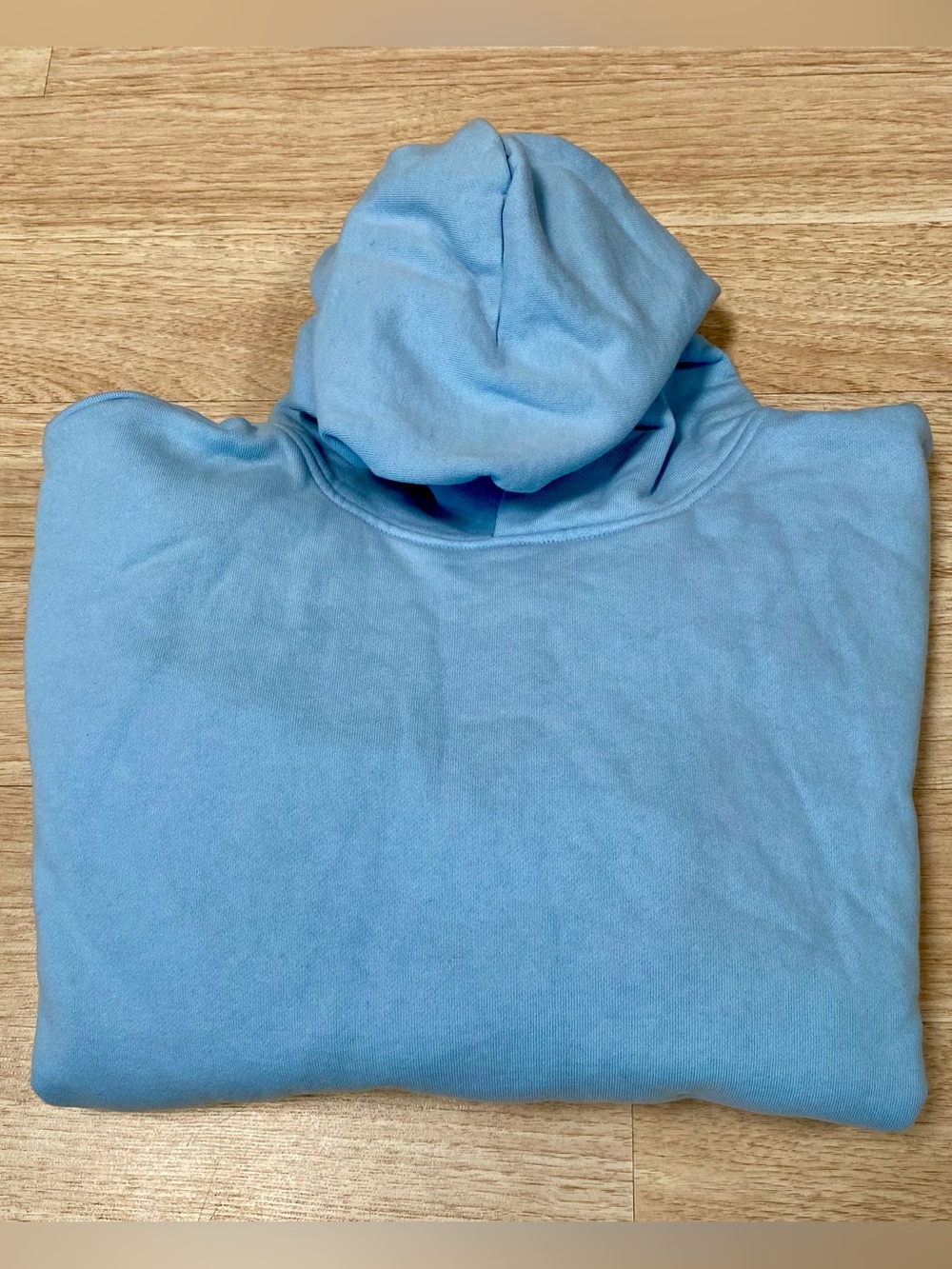 Lucid Blanks Hoodie Mens M Baby Blue 100% Cotton Heavyweight Pullover Sweatshirt